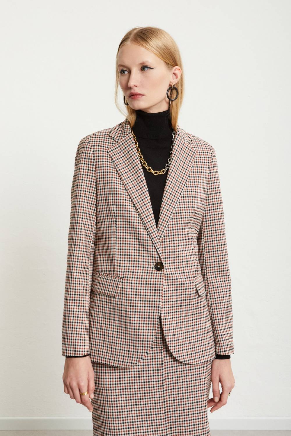 Ottod'Ame Printed Check Jacket