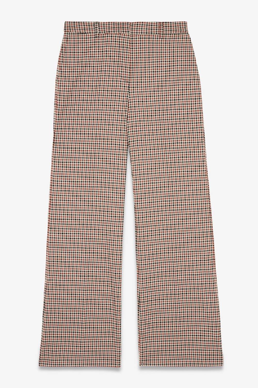 Ottod'Ame Printed Check Straight Trousers