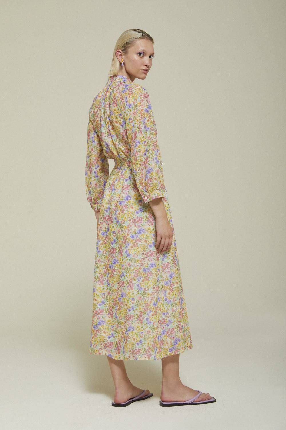 Ottod'Ame Printed Cotton Long Dress