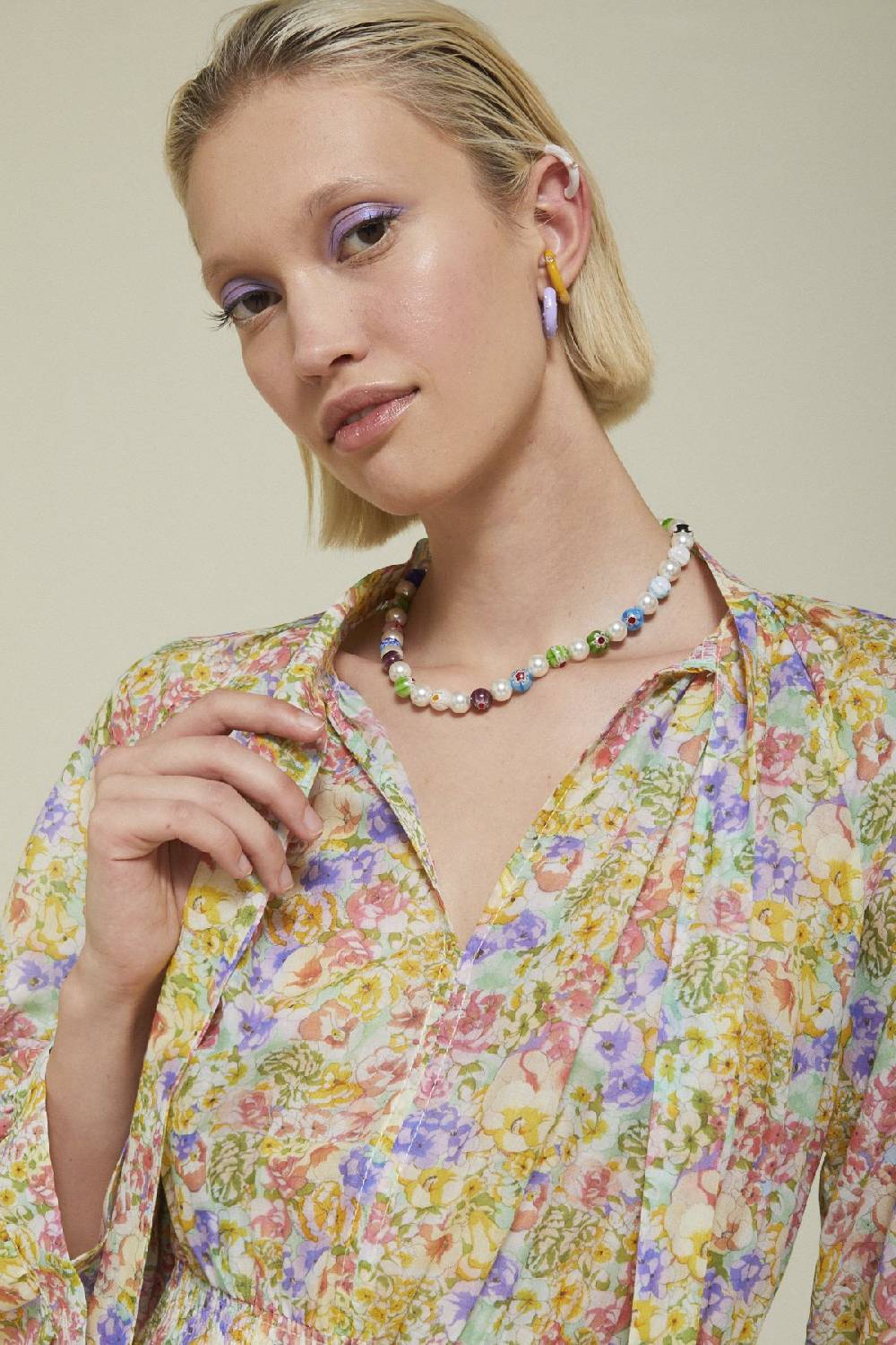 Ottod'Ame Printed Cotton Long Dress