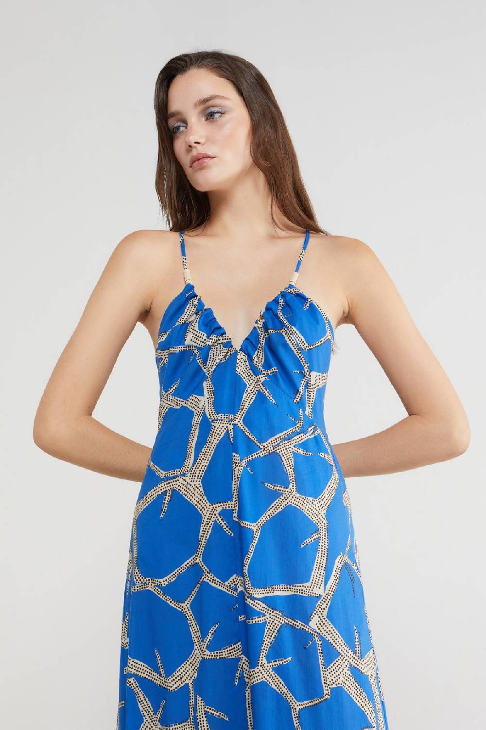 Ottod'Ame Printed Cotton Long Dress