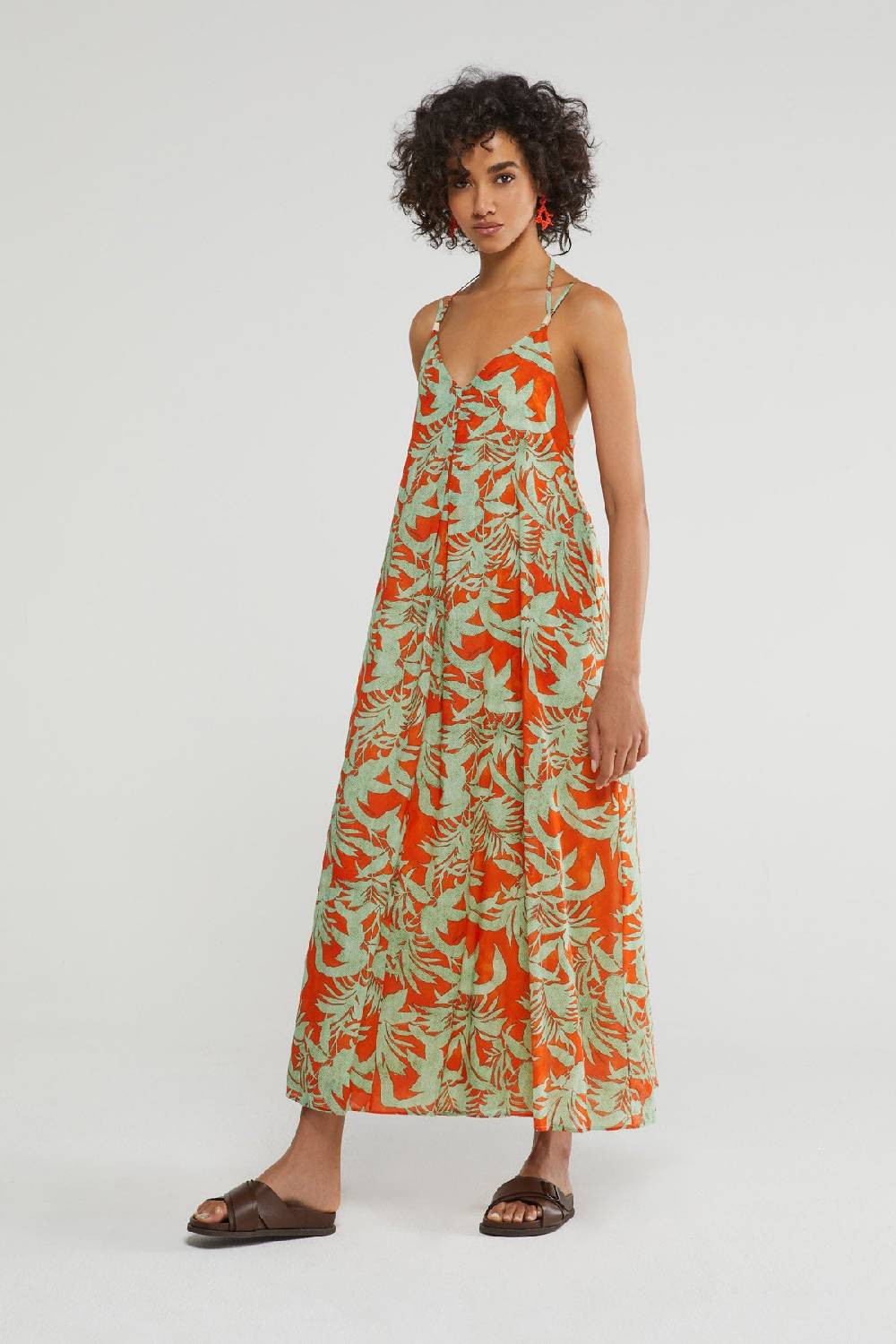 Ottod'Ame Printed Cotton Long Dress