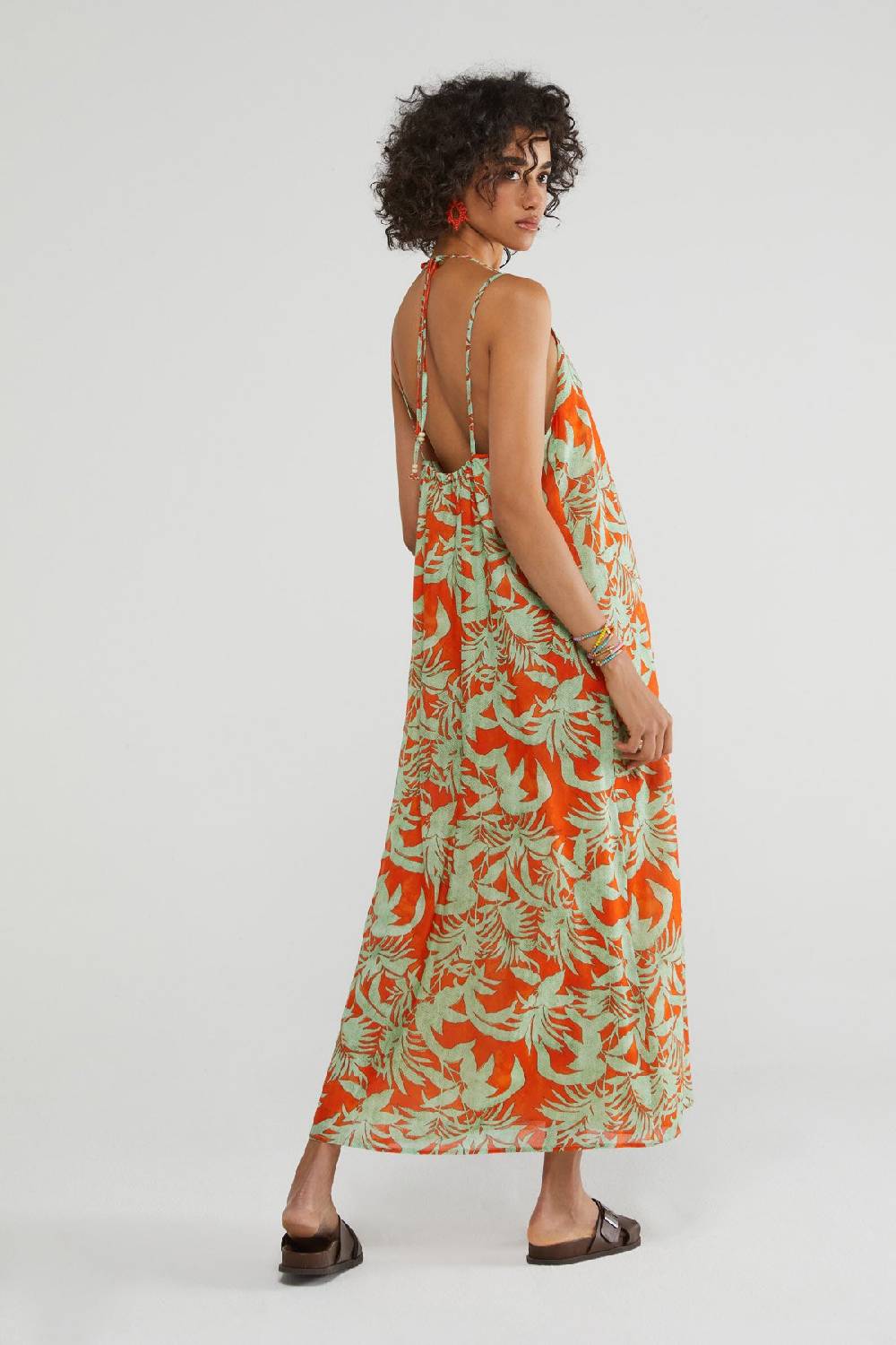 Ottod'Ame Printed Cotton Long Dress