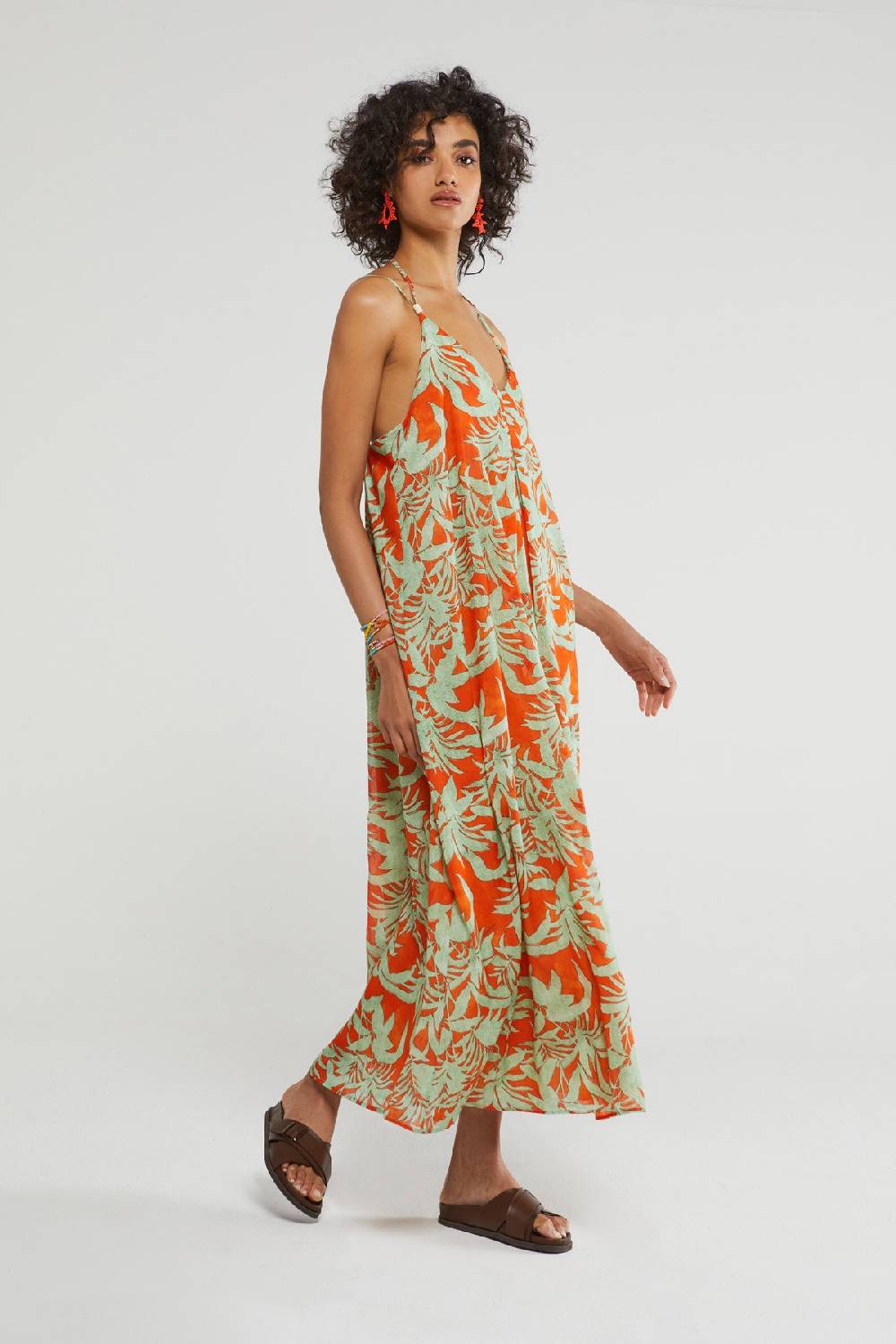 ottod'Ame Printed cotton long dress