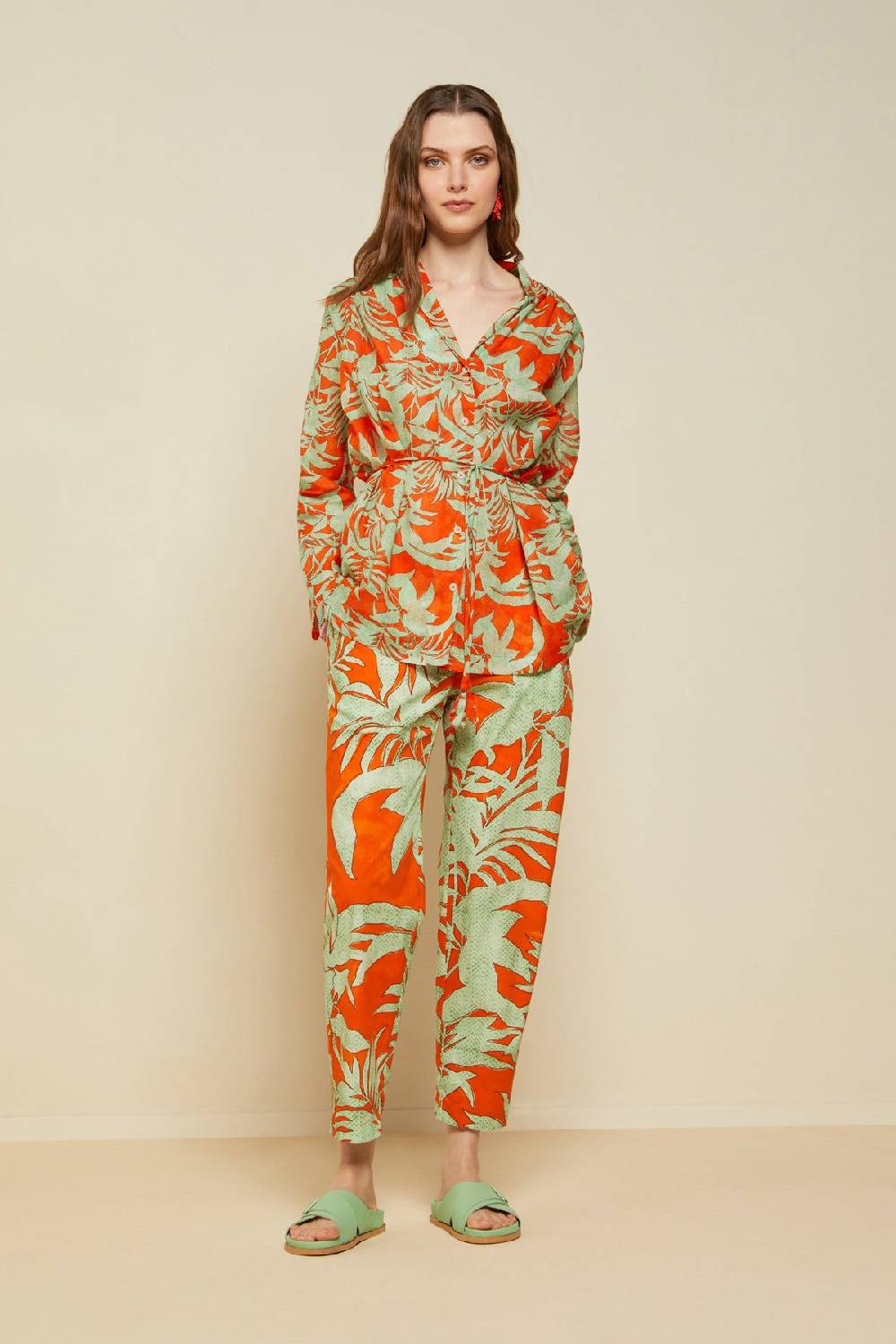 Ottod'Ame Printed Cotton Oversize Jacket