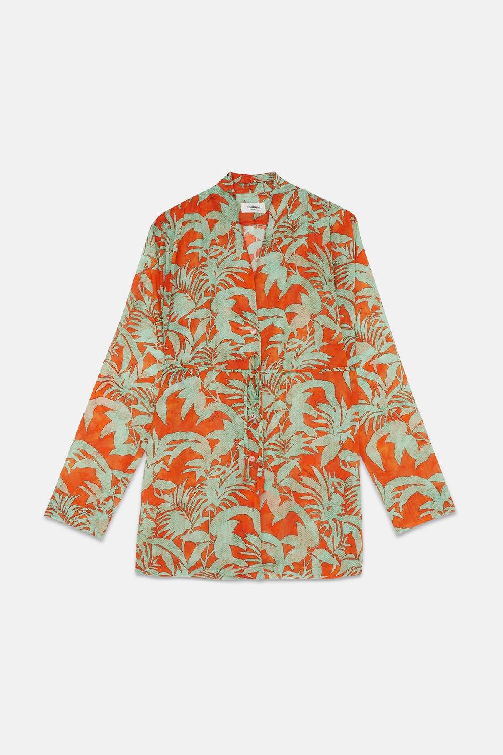 Ottod'Ame Printed Cotton Oversize Jacket
