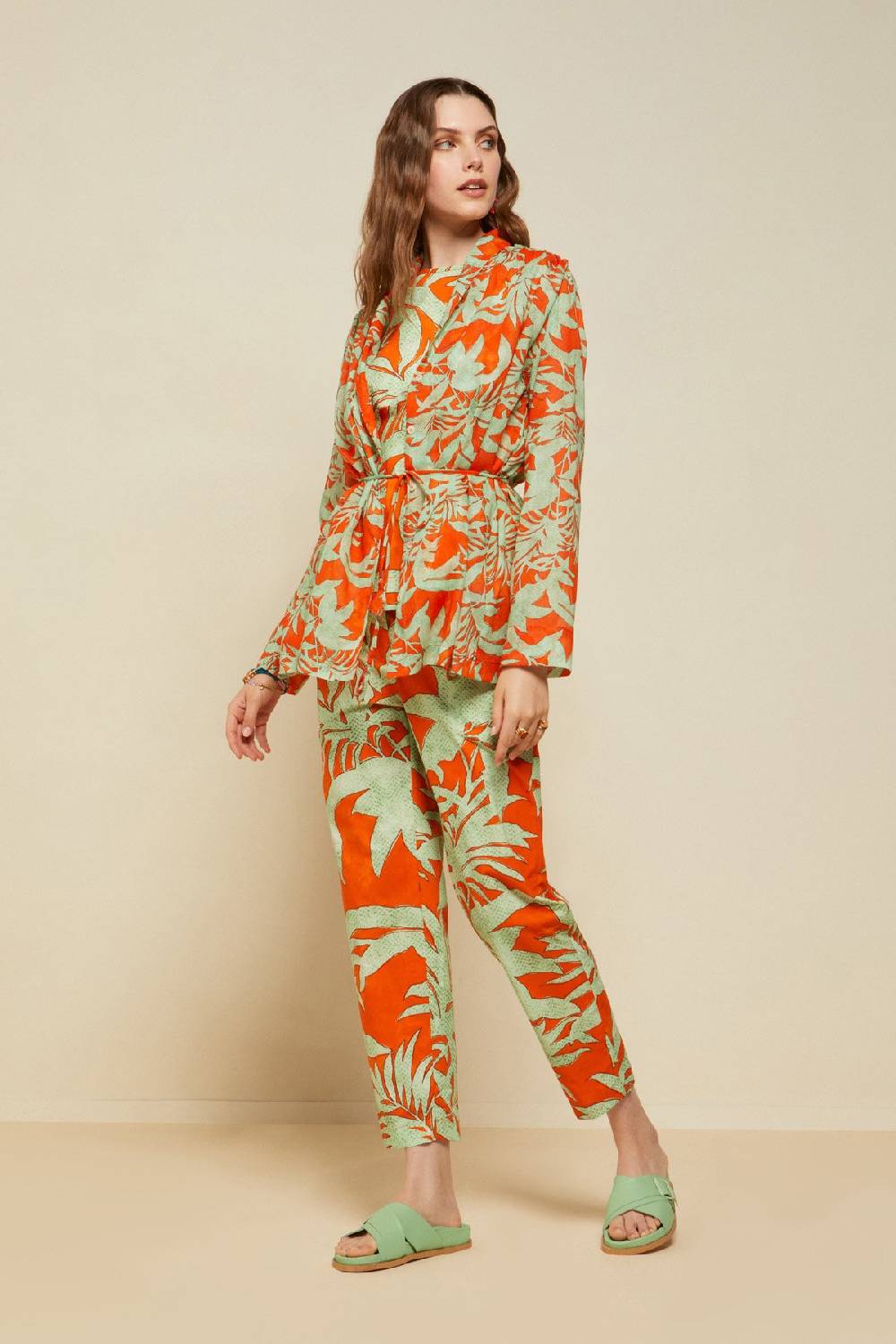 ottod'Ame Printed cotton oversize jacket