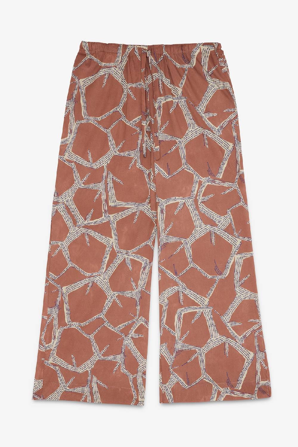 Ottod'Ame Printed Cotton Palazzo Trousers