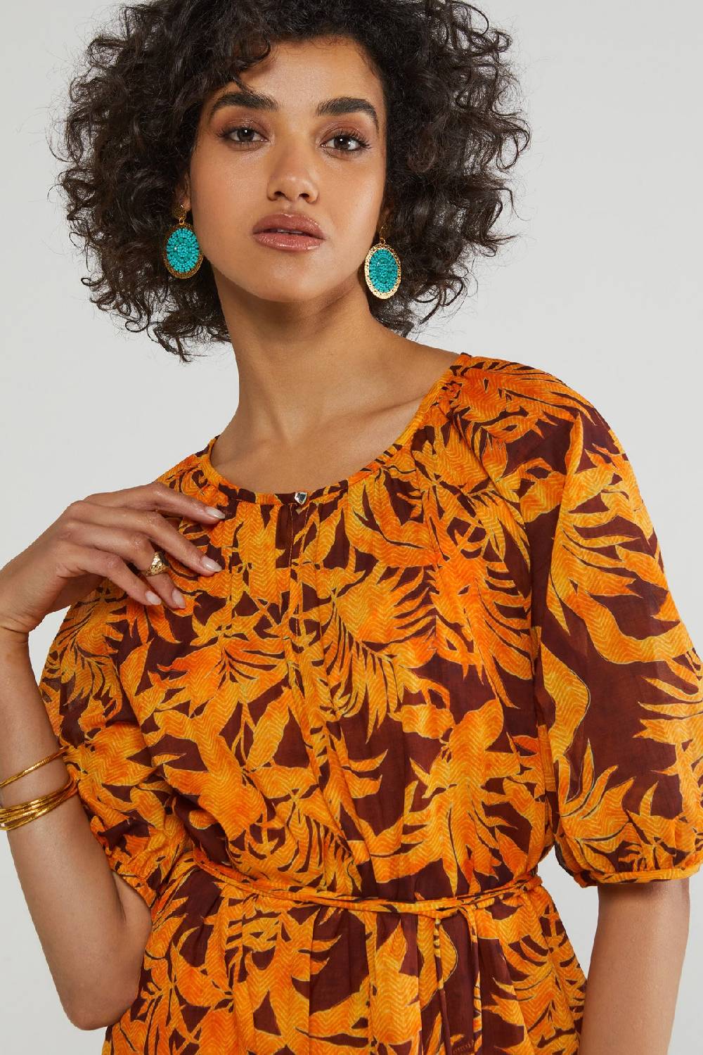 Ottod'Ame Printed Cotton Short Dress