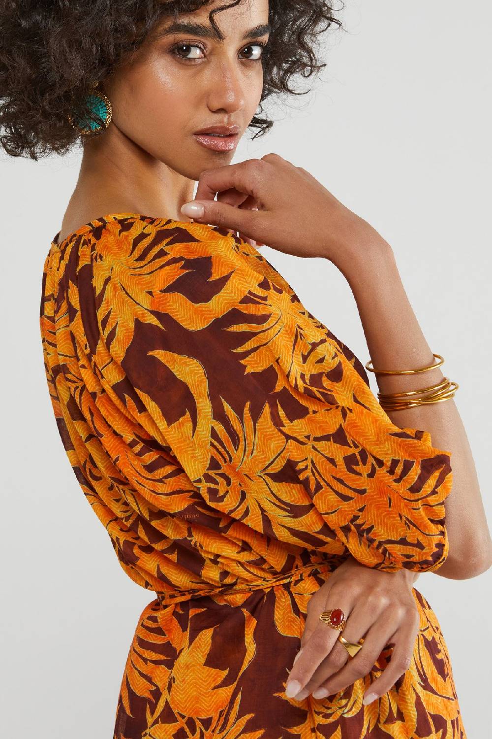 Ottod'Ame Printed Cotton Short Dress