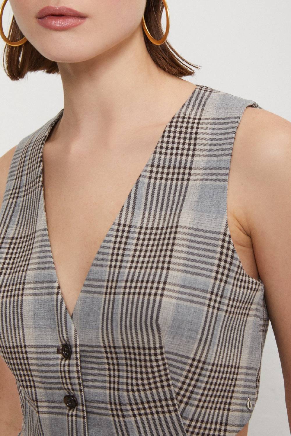 Ottod'Ame Printed Viscose Blend Vest