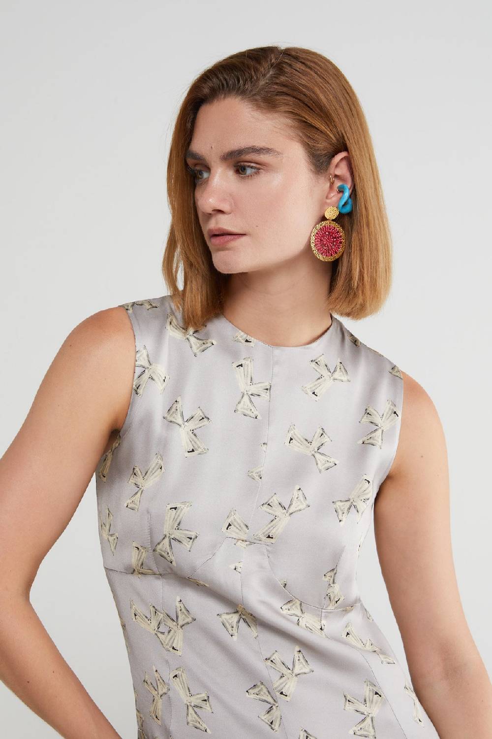 Ottod'Ame Printed Viscose Long Dress