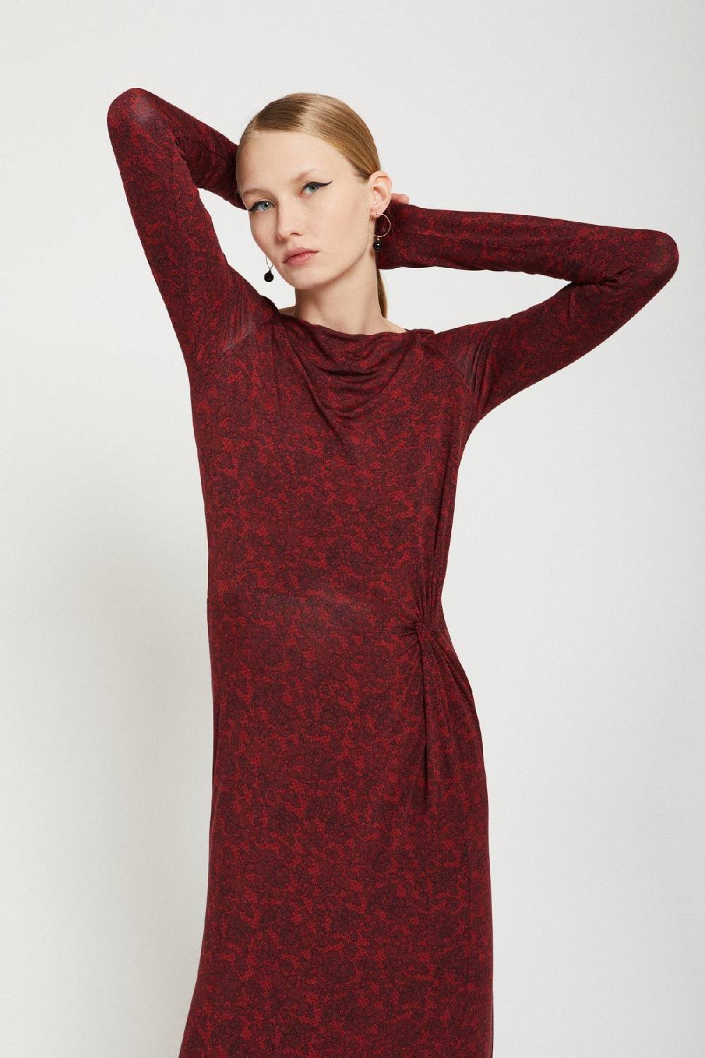 Ottod'Ame Printed Viscose Long Dress