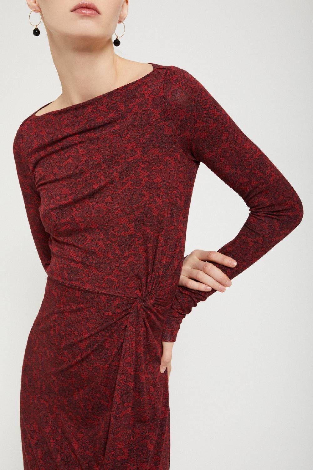 Ottod'Ame Printed Viscose Long Dress