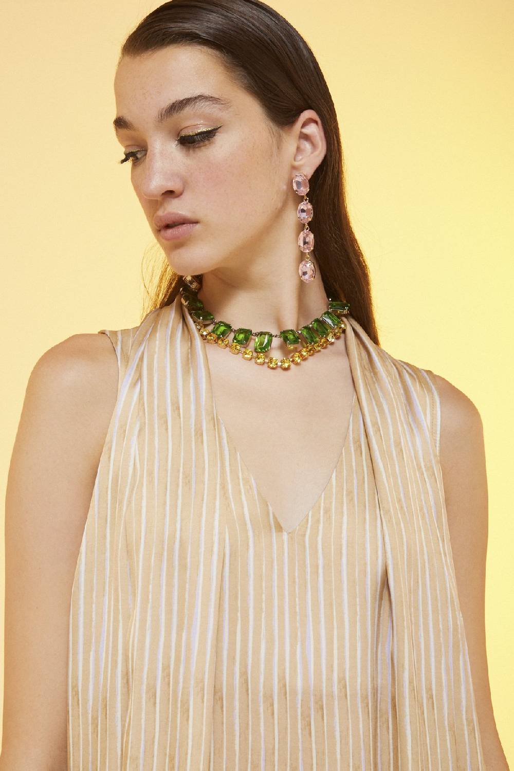 Ottod'Ame Printed Viscose Long Dress