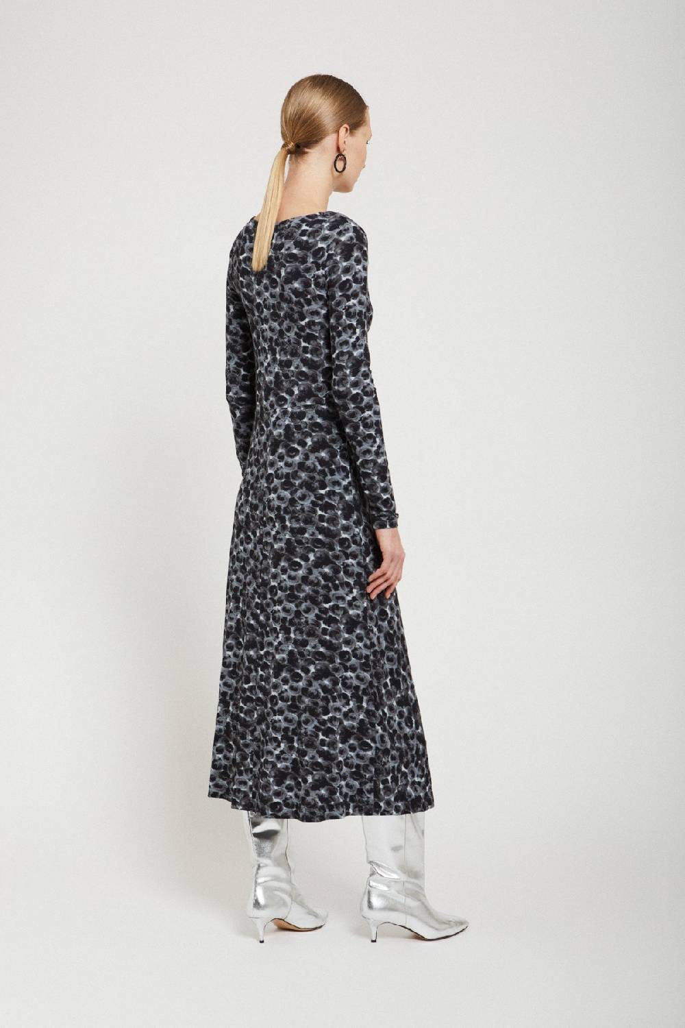 Ottod'Ame Printed Viscose Long Dress With Knot