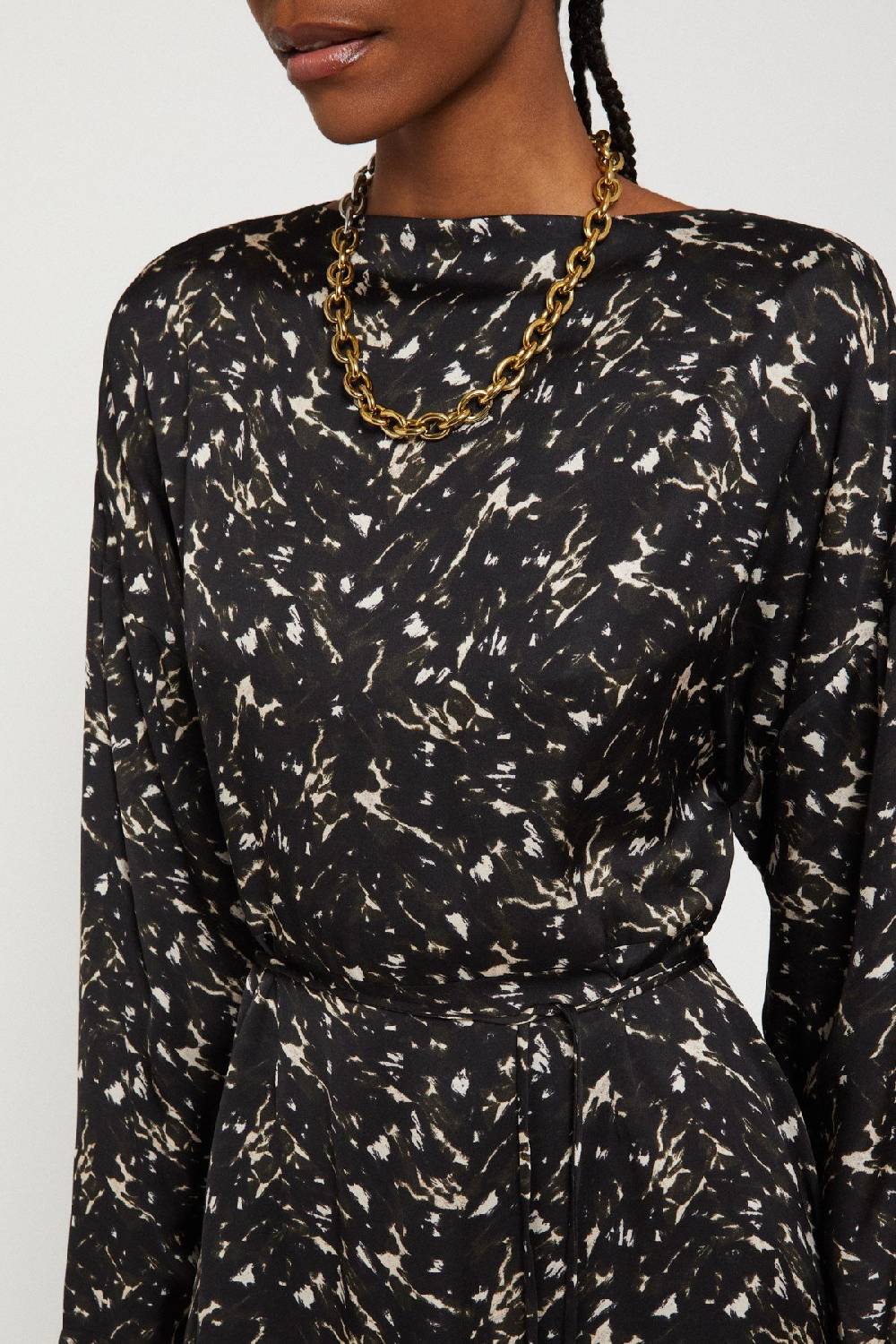 Ottod'Ame Printed Viscose Long Dress