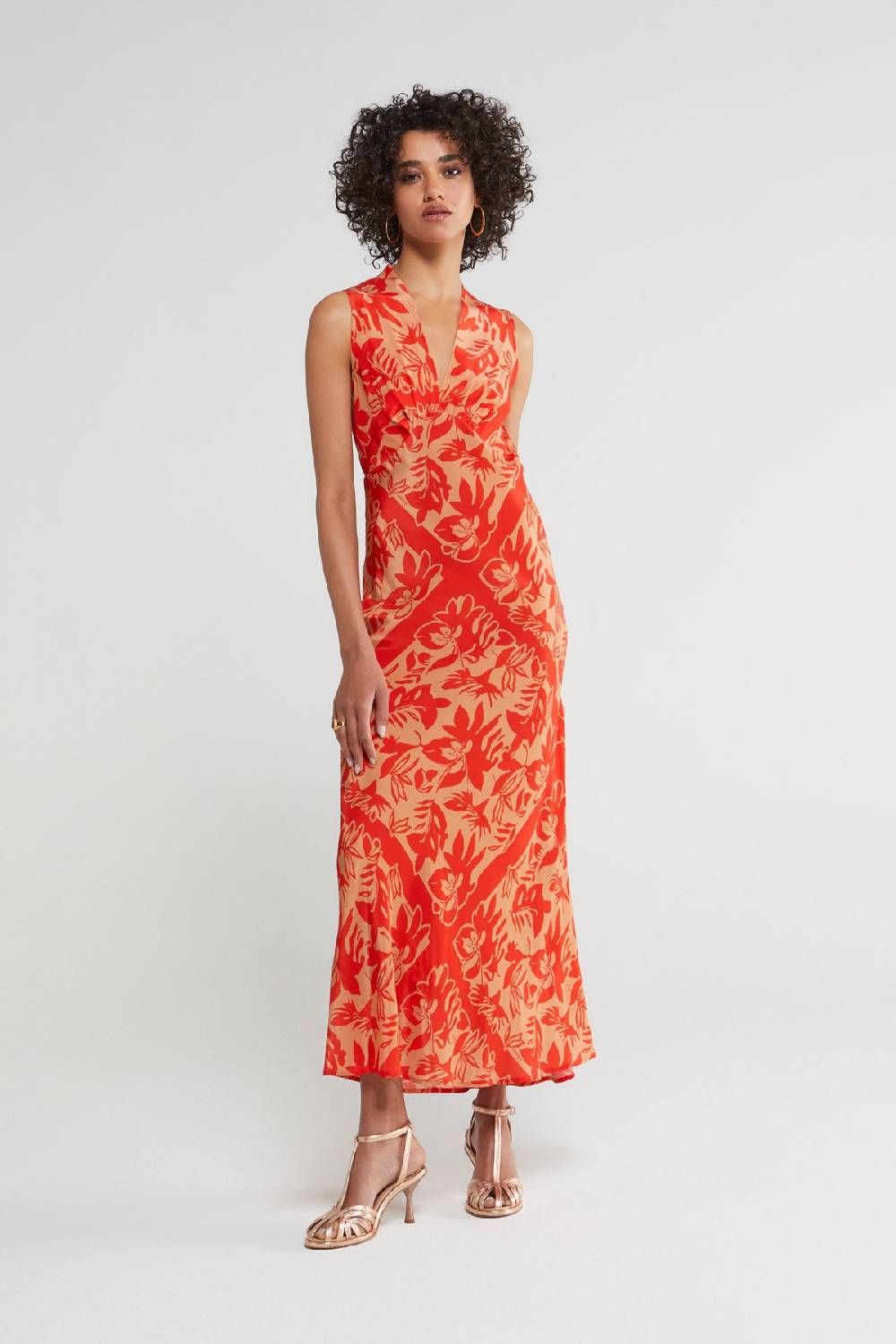 ottod'Ame Printed viscose long dress
