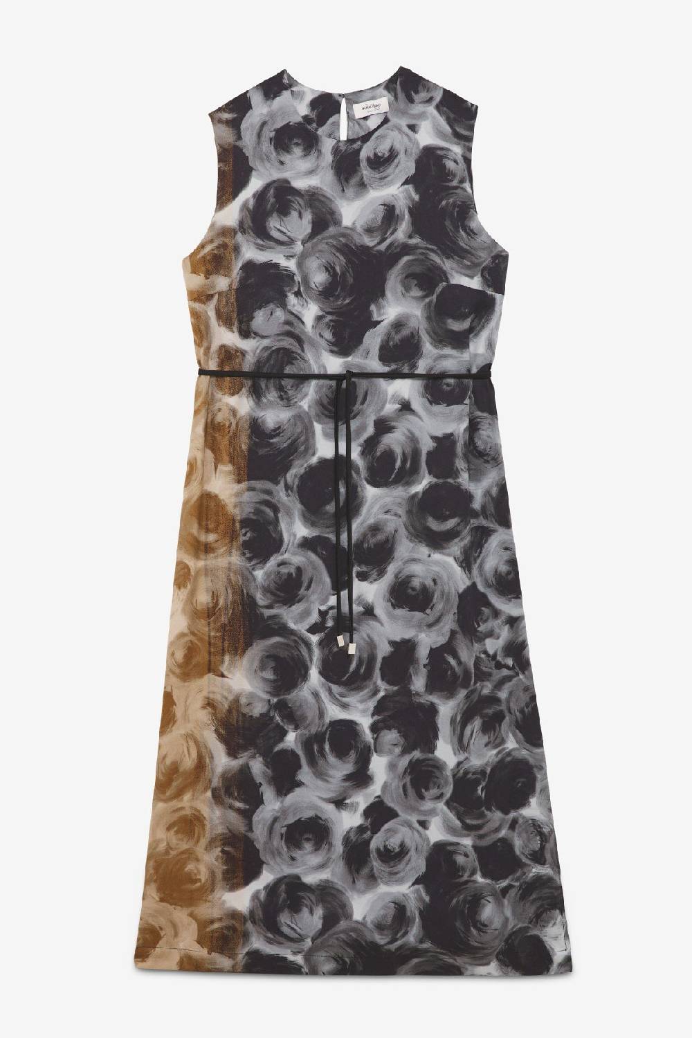 Ottod'Ame Printed Viscose Midi Dress With Sash