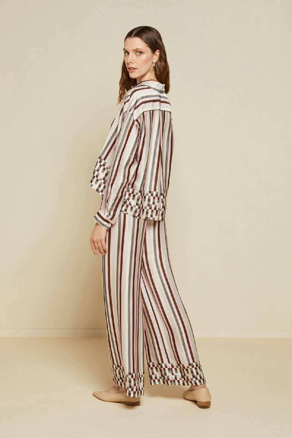 Ottod'Ame Printed Viscose Palazzo Trousers