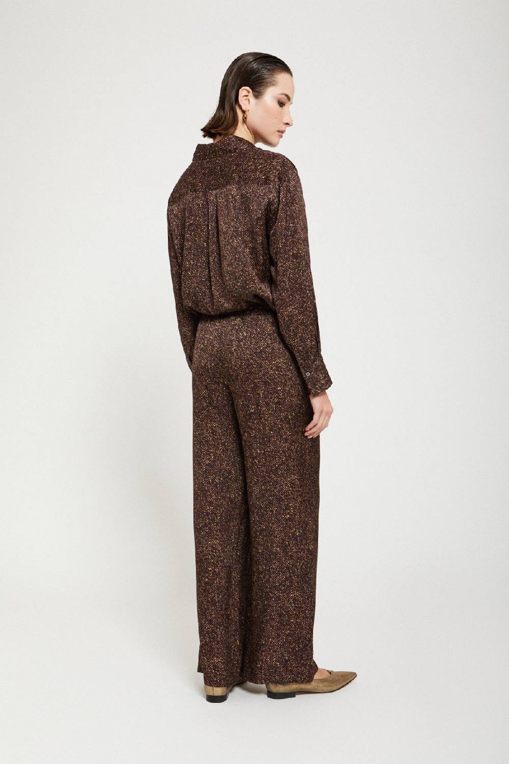 Ottod'Ame Printed Viscose Palazzo Trousers