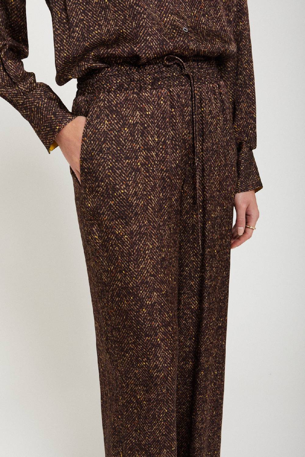 Ottod'Ame Printed Viscose Palazzo Trousers