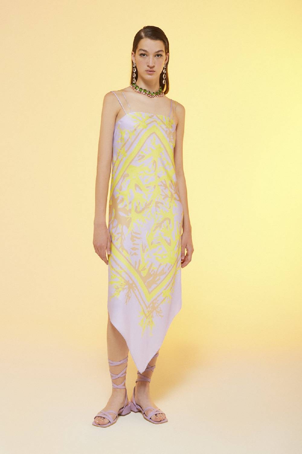 Ottod'Ame Printed Viscose Sarong Dress