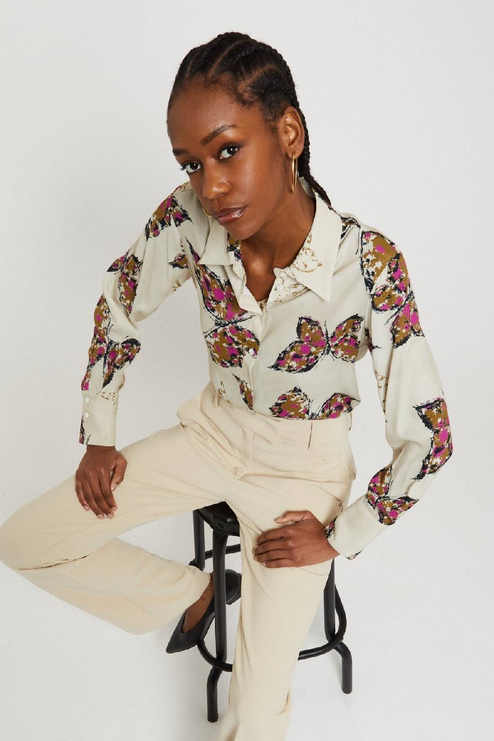 ottod'Ame Printed viscose shirt