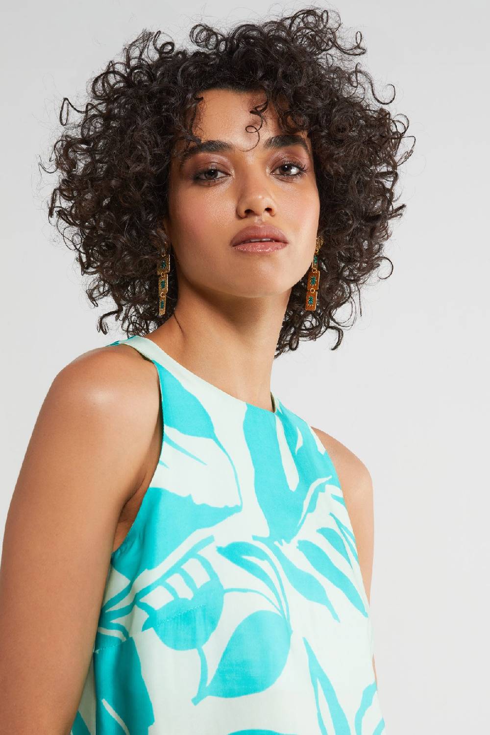 Ottod'Ame Printed Viscose Short Dress