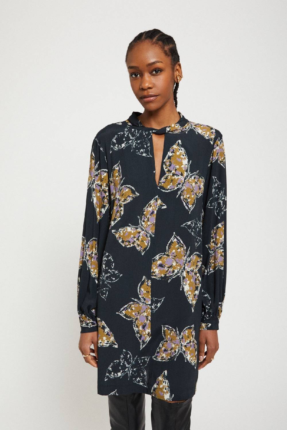 Ottod'Ame Printed Viscose Short Dress