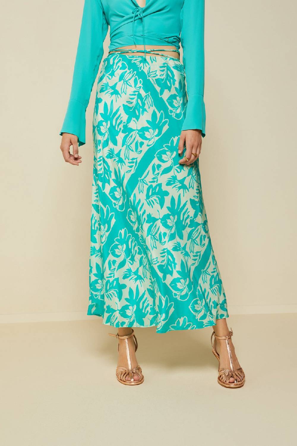 Ottod'Ame Printed Viscose Skirt