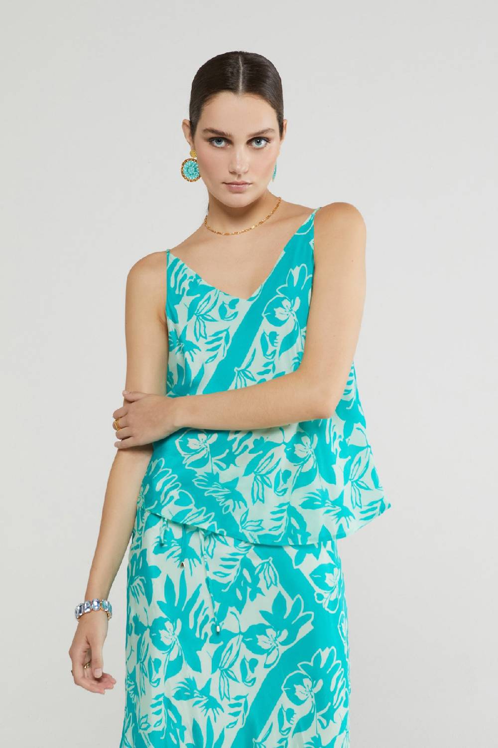 Ottod'Ame Printed Viscose Top