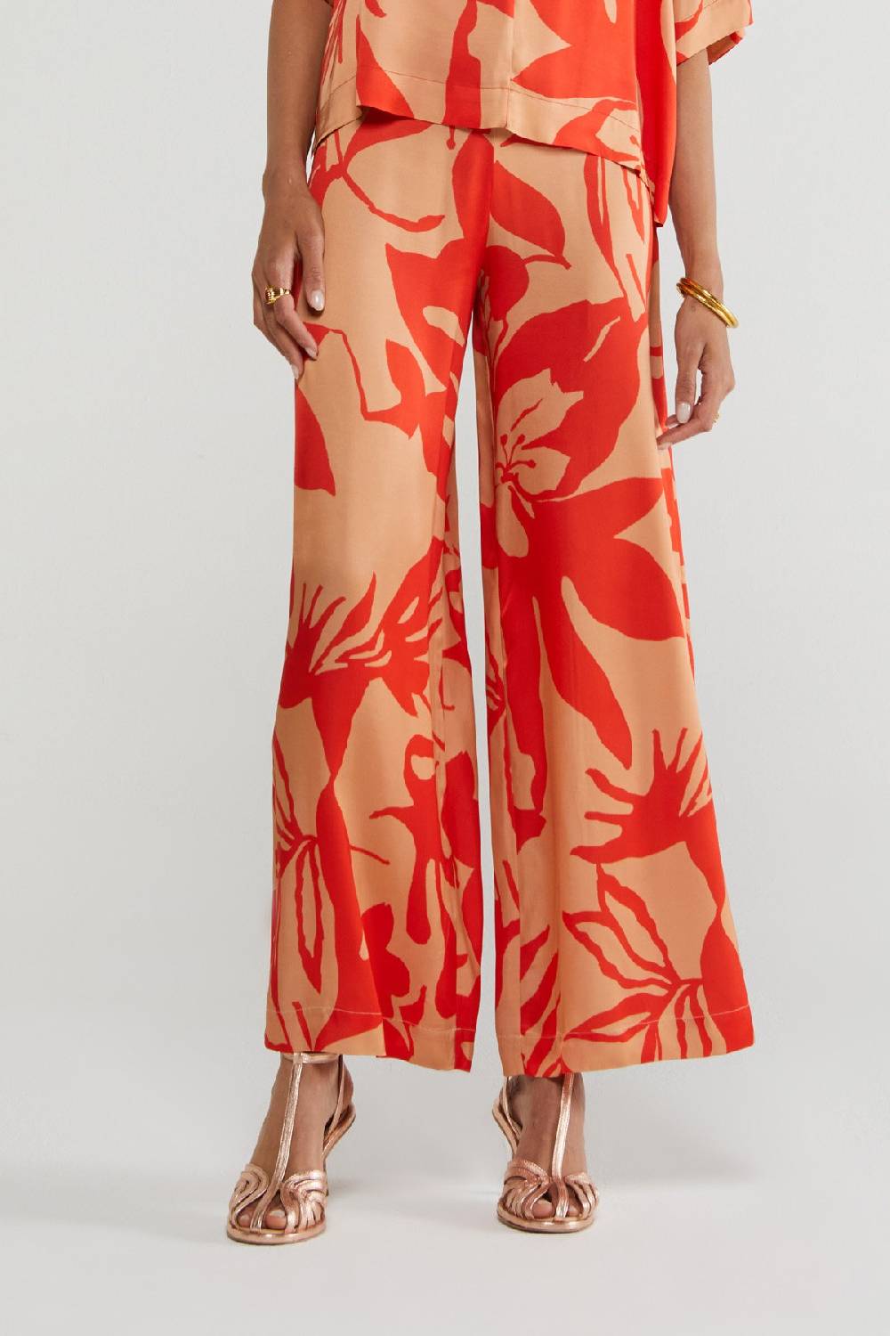 Ottod'Ame Printed Viscose Trousers