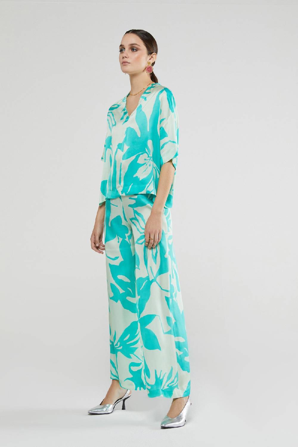 Ottod'Ame Printed Viscose Trousers