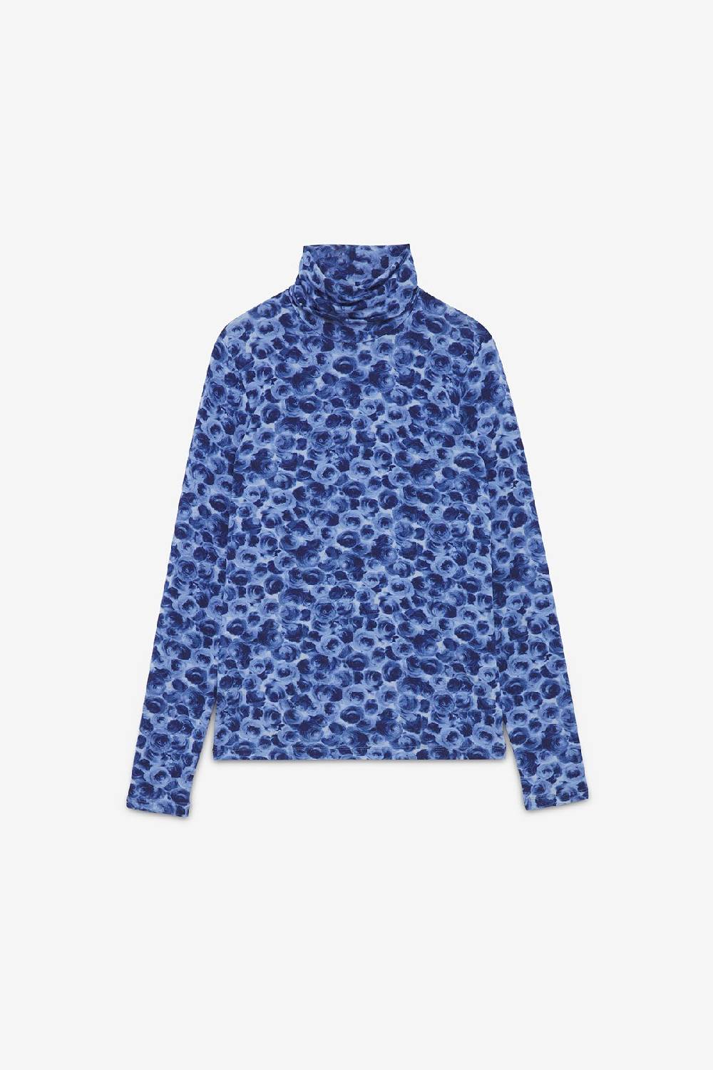 Ottod'Ame Printed Viscose Turtleneck T-shirt