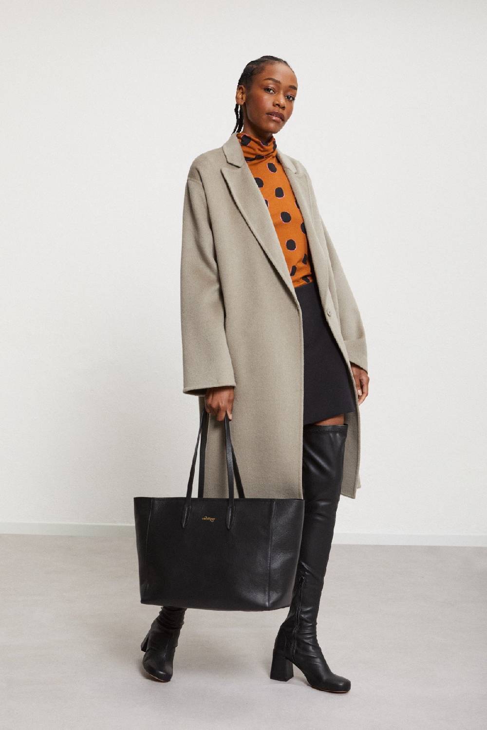 ottod'Ame Printed viscose turtleneck t-shirt