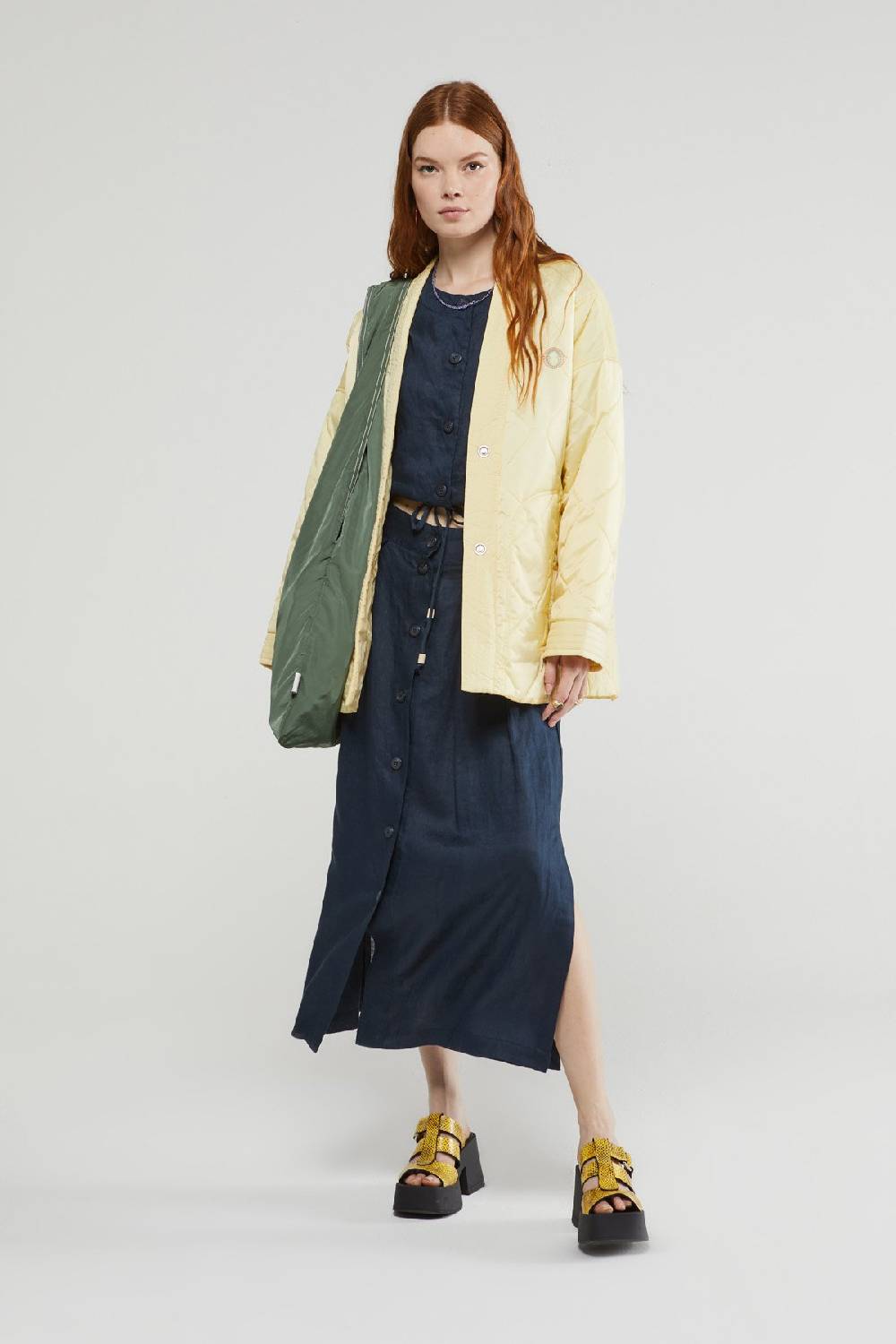 ottod'Ame Quilted midi puffer jacket
