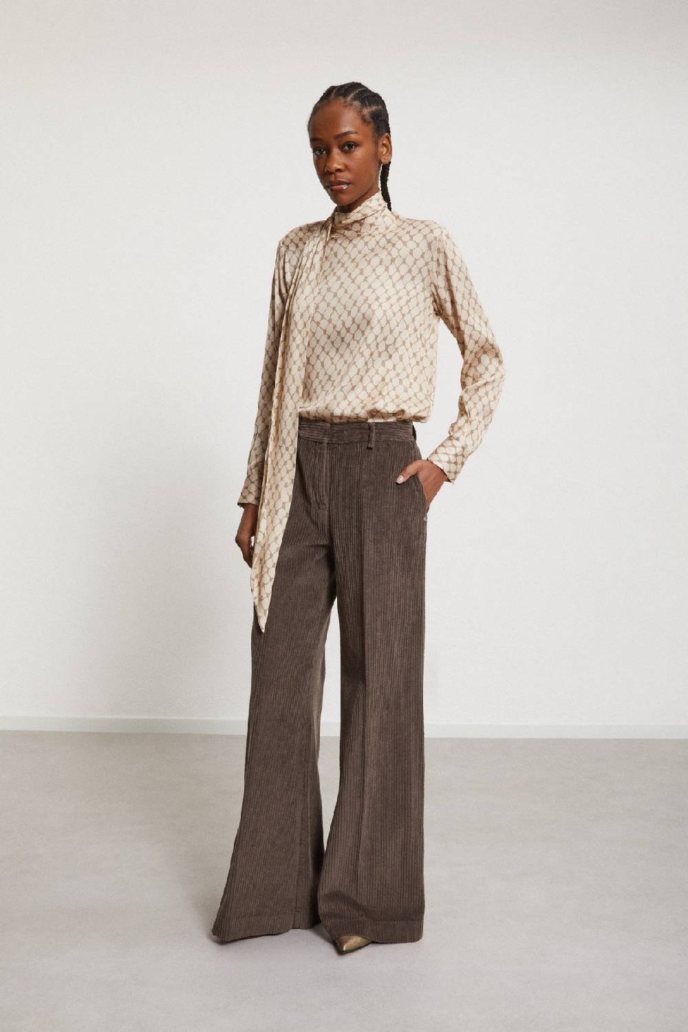 Ottod'Ame Ribbed Velvet Trousers