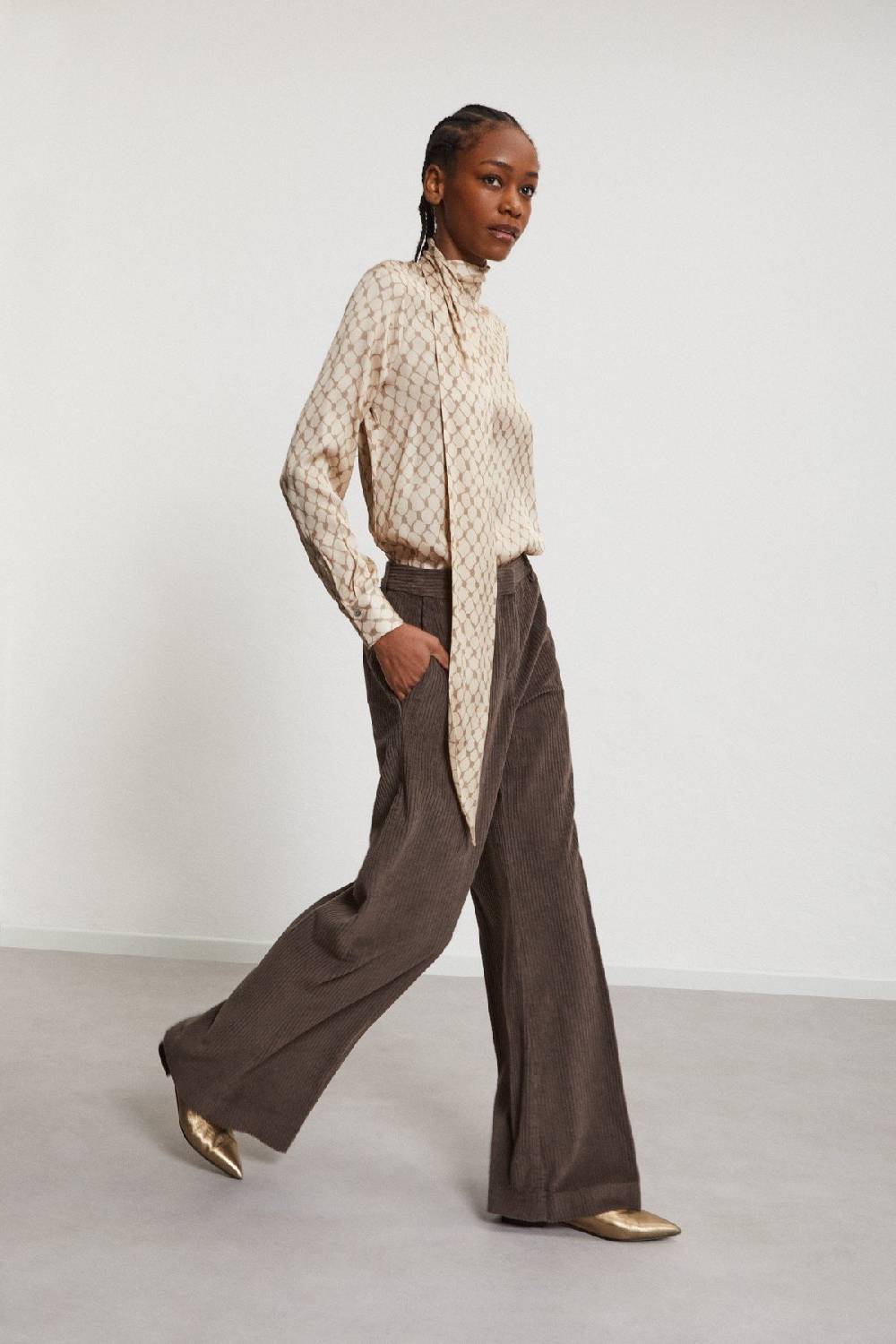 ottod'Ame Ribbed velvet trousers