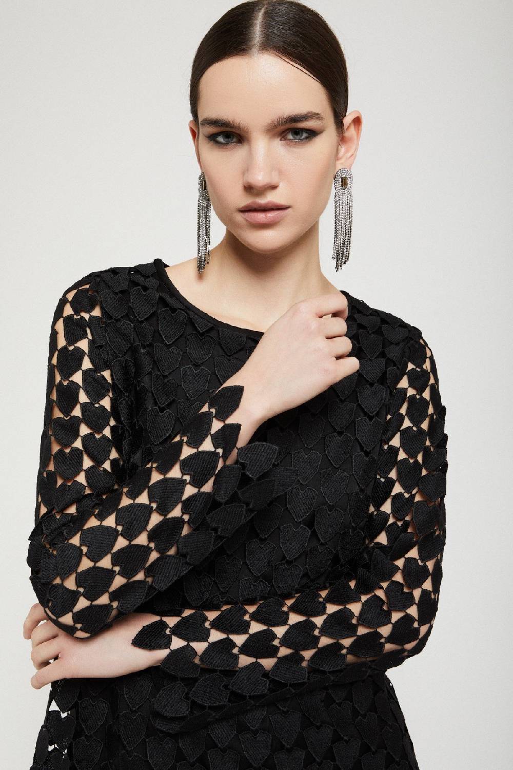 Ottod'Ame Short Dress With 3D