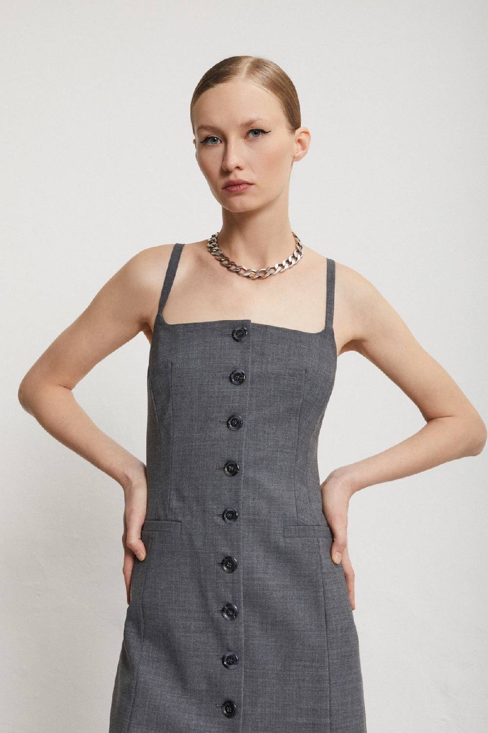 Ottod'Ame Short Dress With Buttons