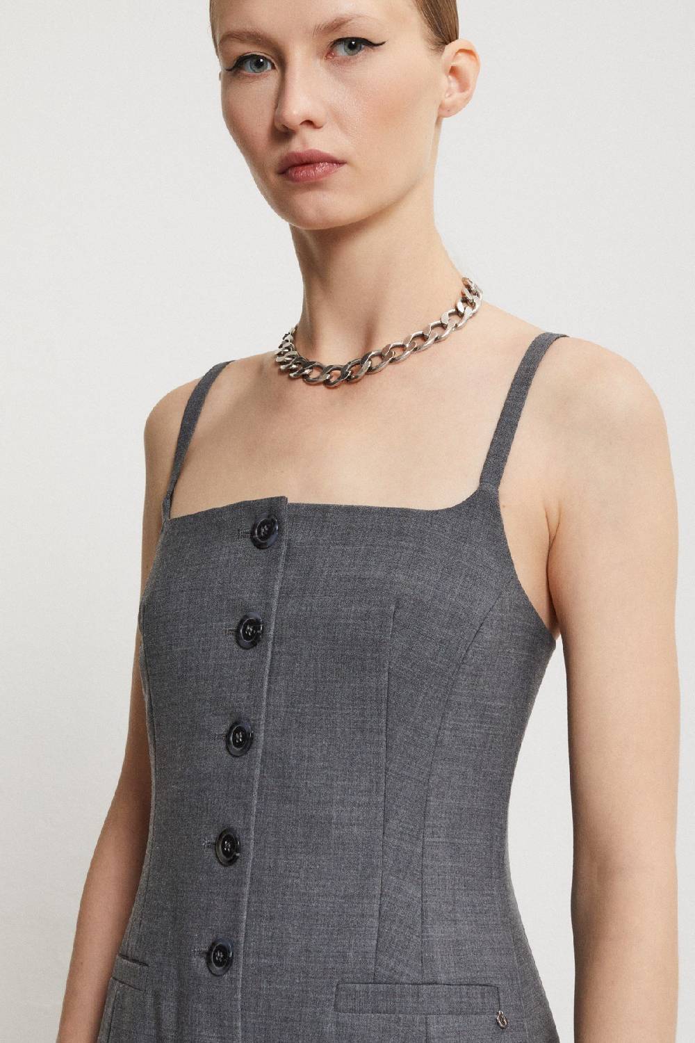 Ottod'Ame Short Dress With Buttons