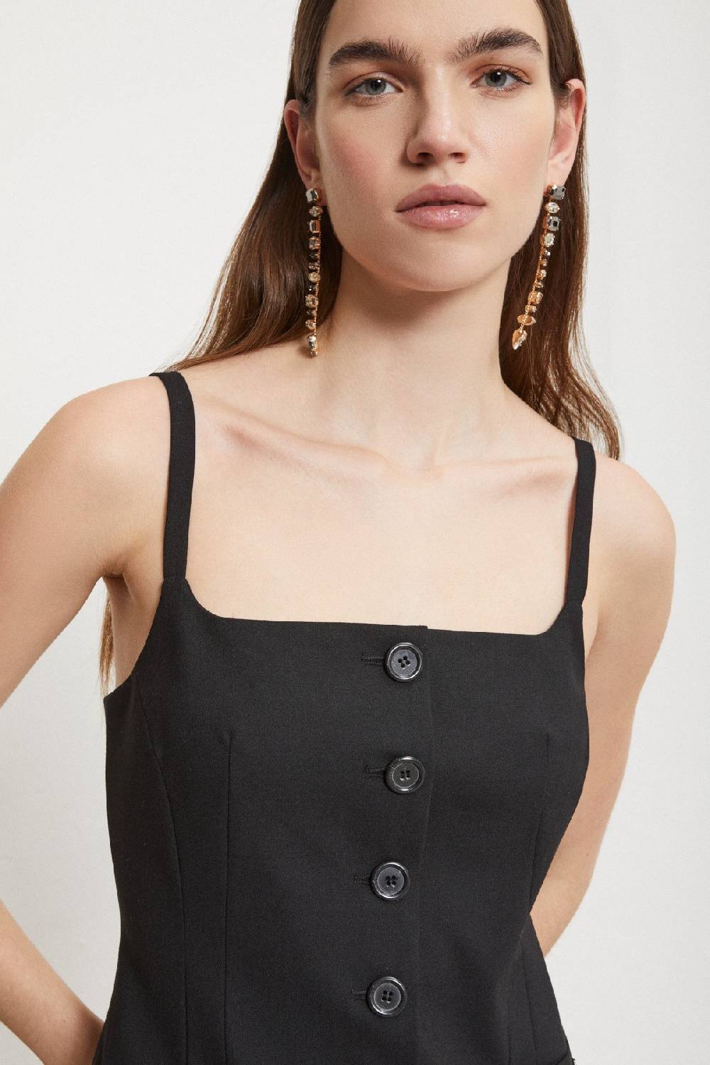 Ottod'Ame Short Dress With Buttons