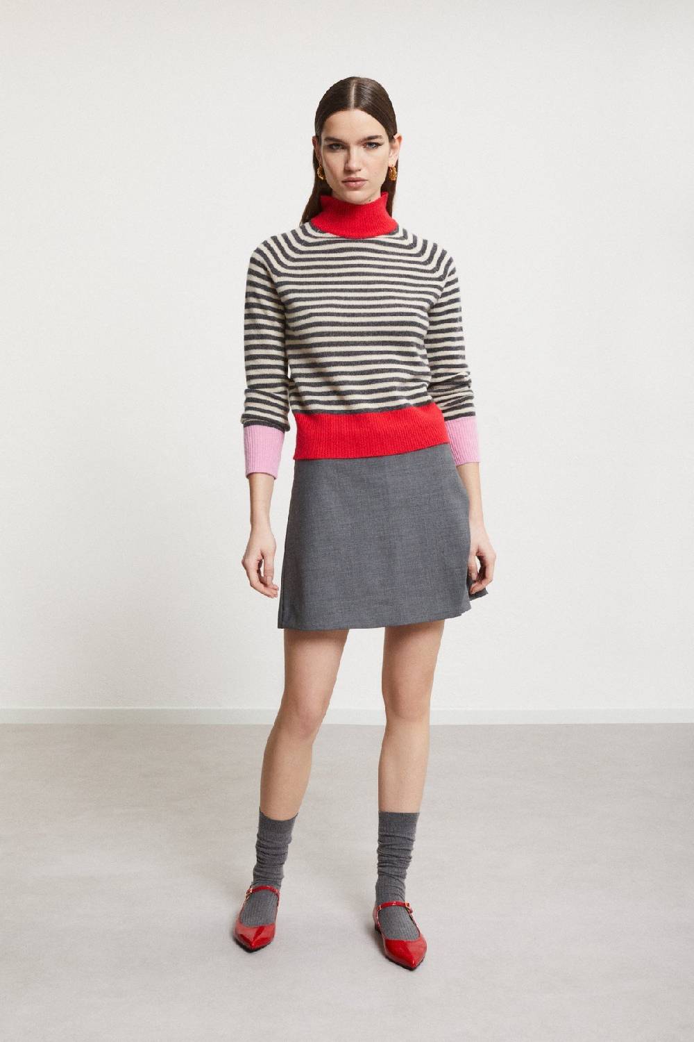 ottod'Ame Short trapeze skirt