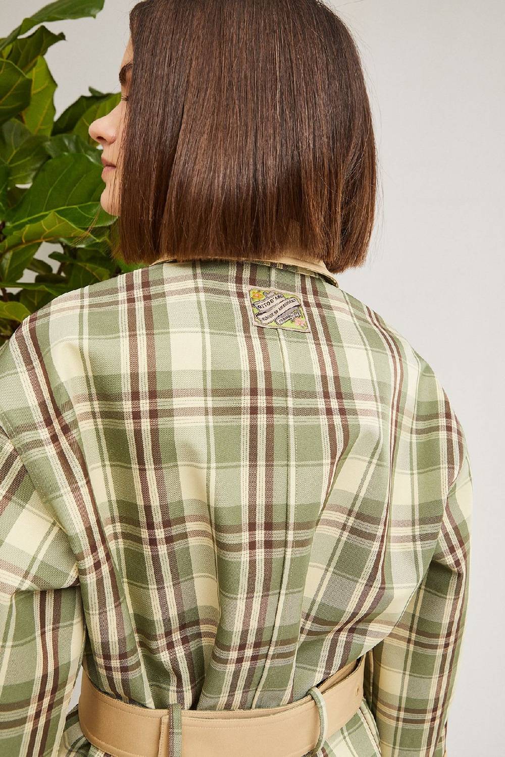 Ottod'Ame Short Trench Coat With Belt