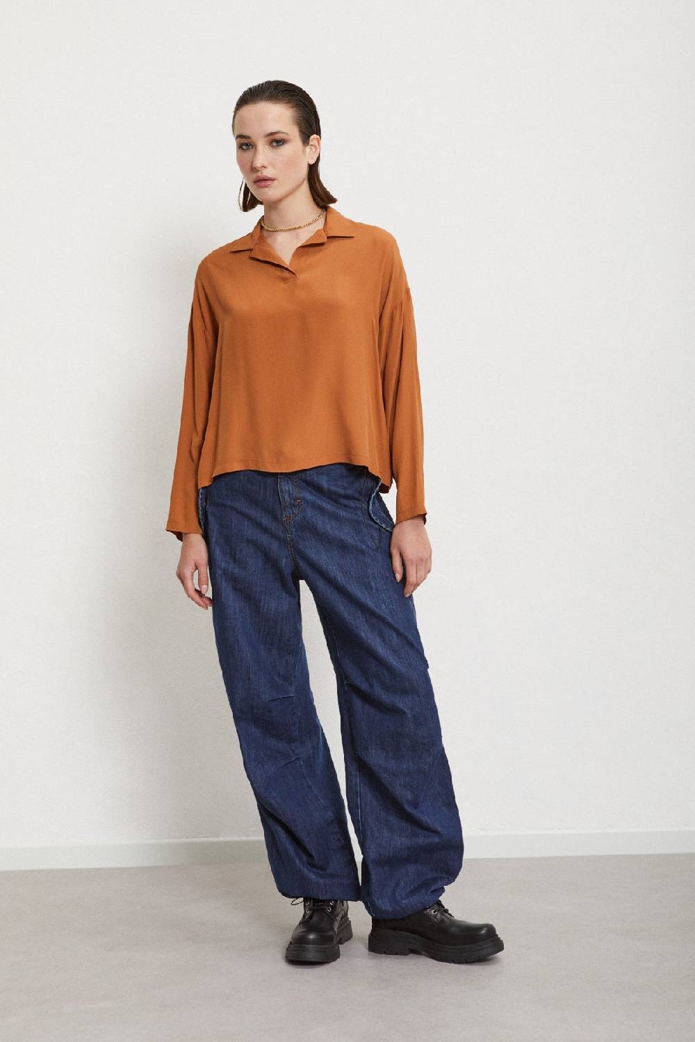 ottod'Ame Silk-blend blouse