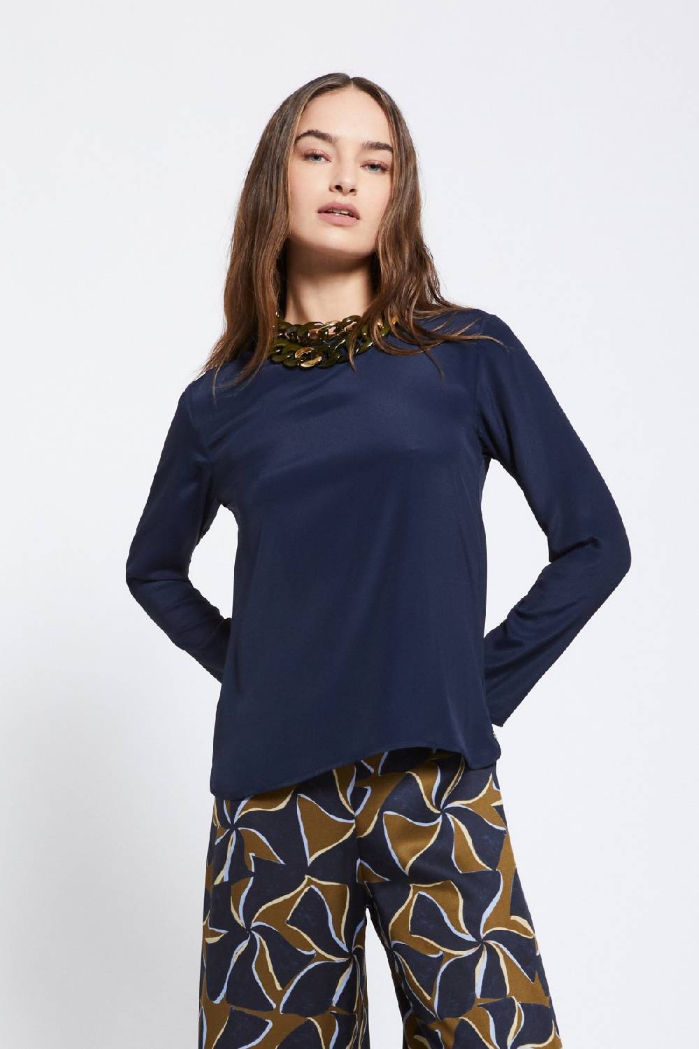 Ottod'Ame Silk-blend Blouse