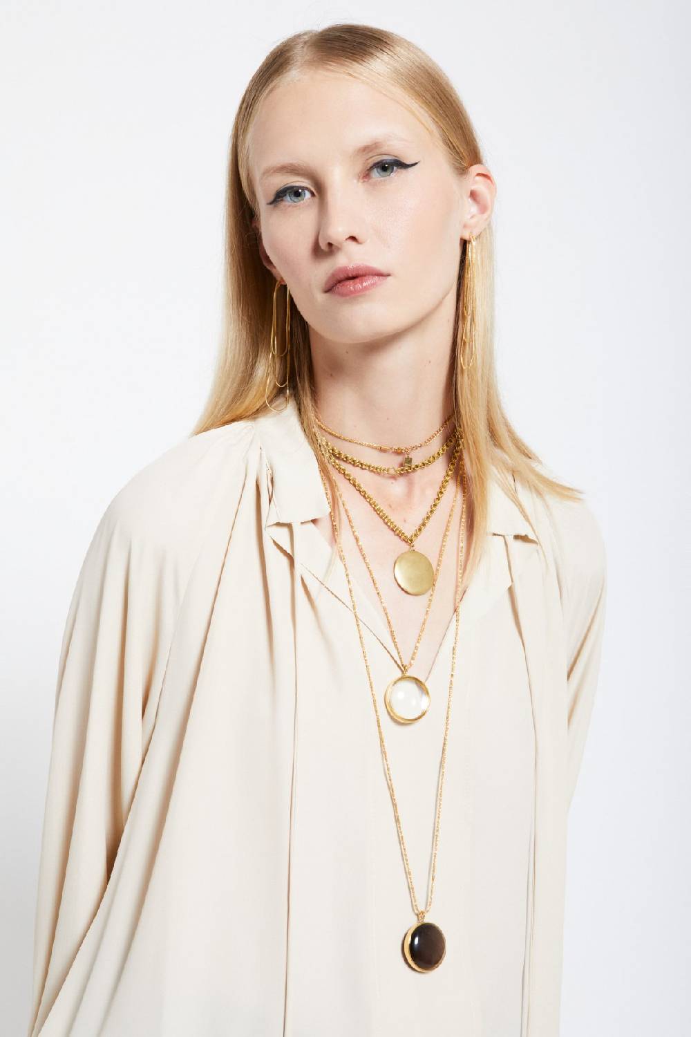 Ottod'Ame Silk-blend Blouse With Drawstring