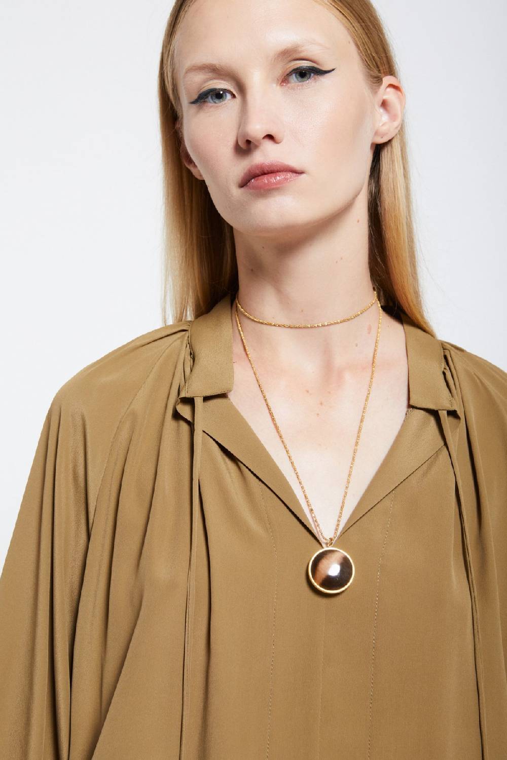 Ottod'Ame Silk-blend Blouse With Drawstring