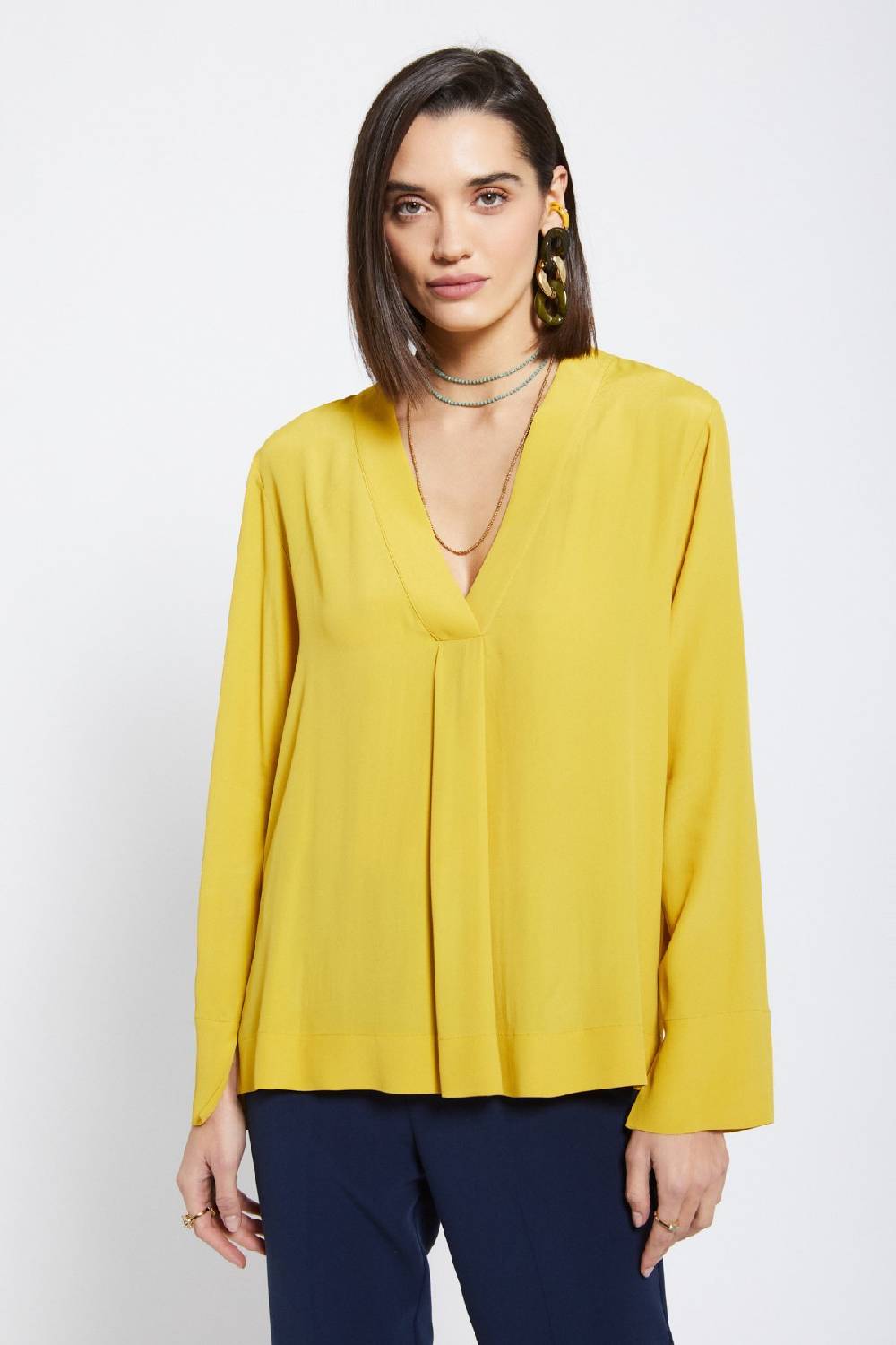 Ottod'Ame Silk-blend Blouse